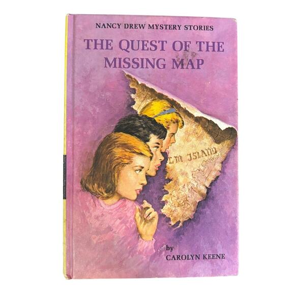 VTG 1969 Nancy Drew #19 The Quest of the Missing Map Book, HC - Picture 1 of 5